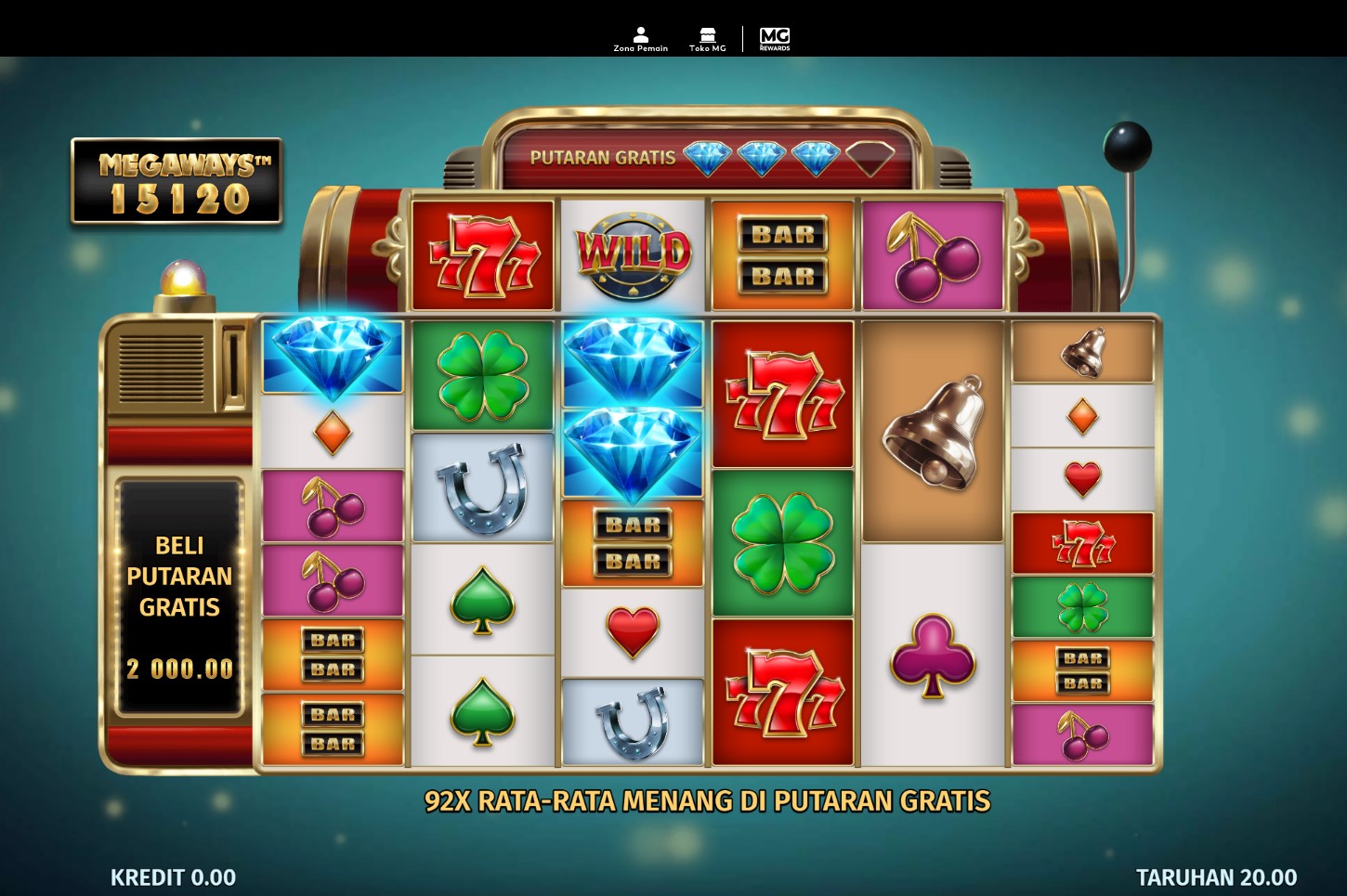 4 Diamond Blues Megaways Slot