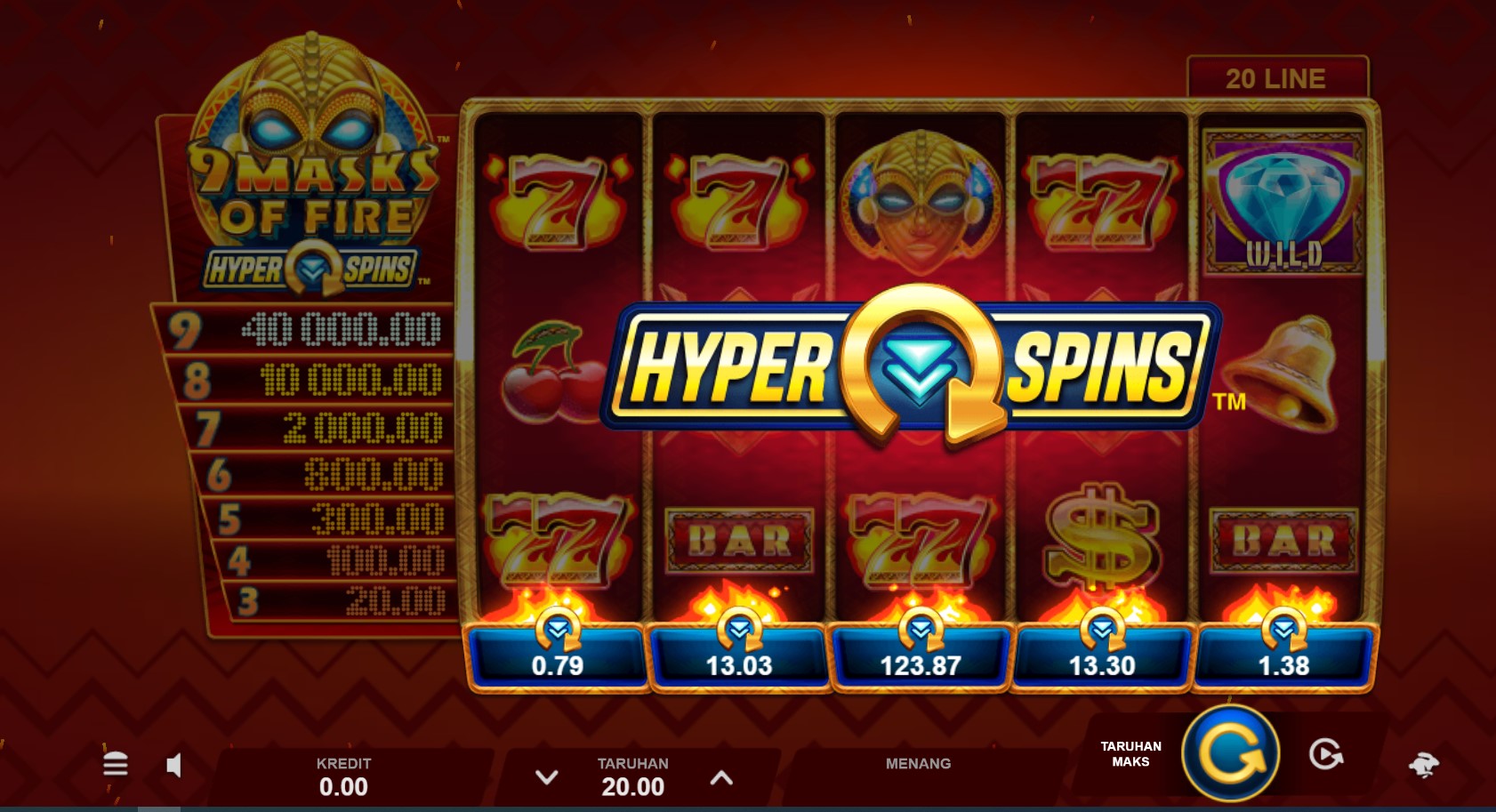 9 Masks Of Fire Hyperspins Slot