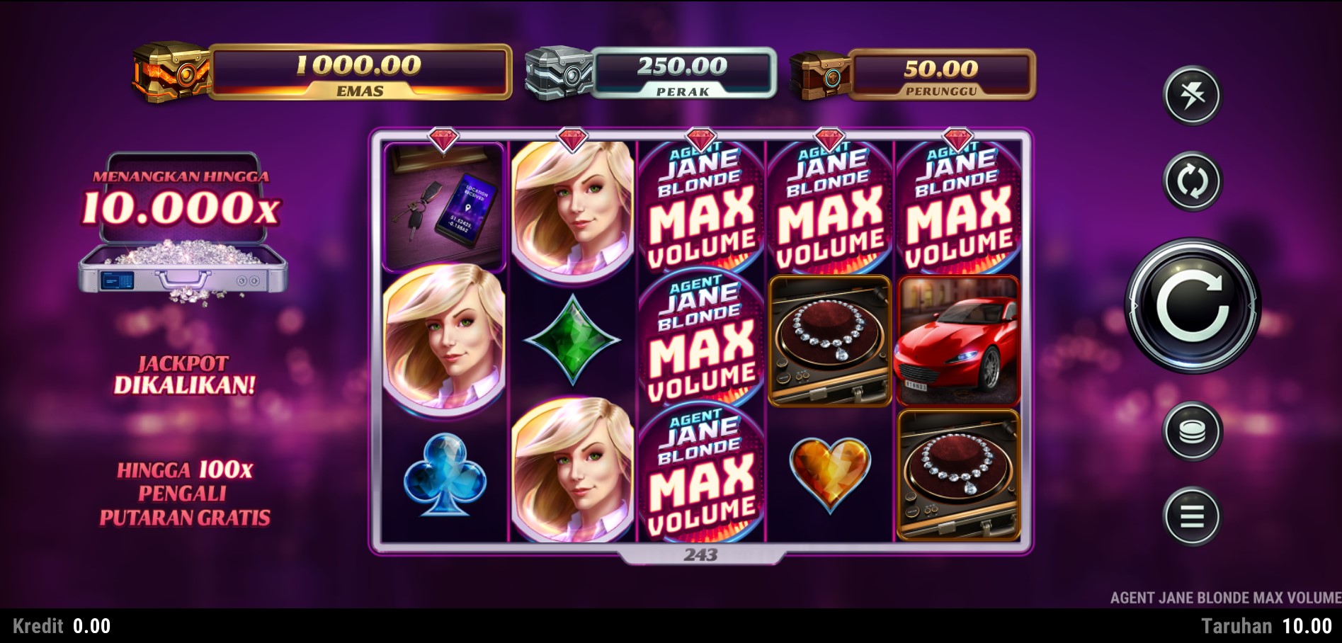 Agent Jane Blonde Max Volume Slot