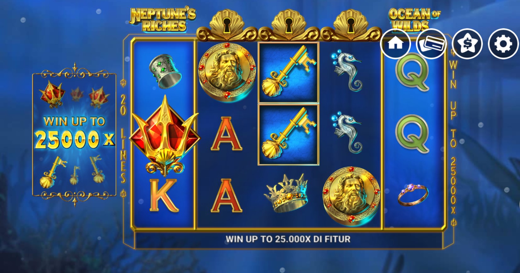 Neptune's Riches Ocean Of Wilds Slot