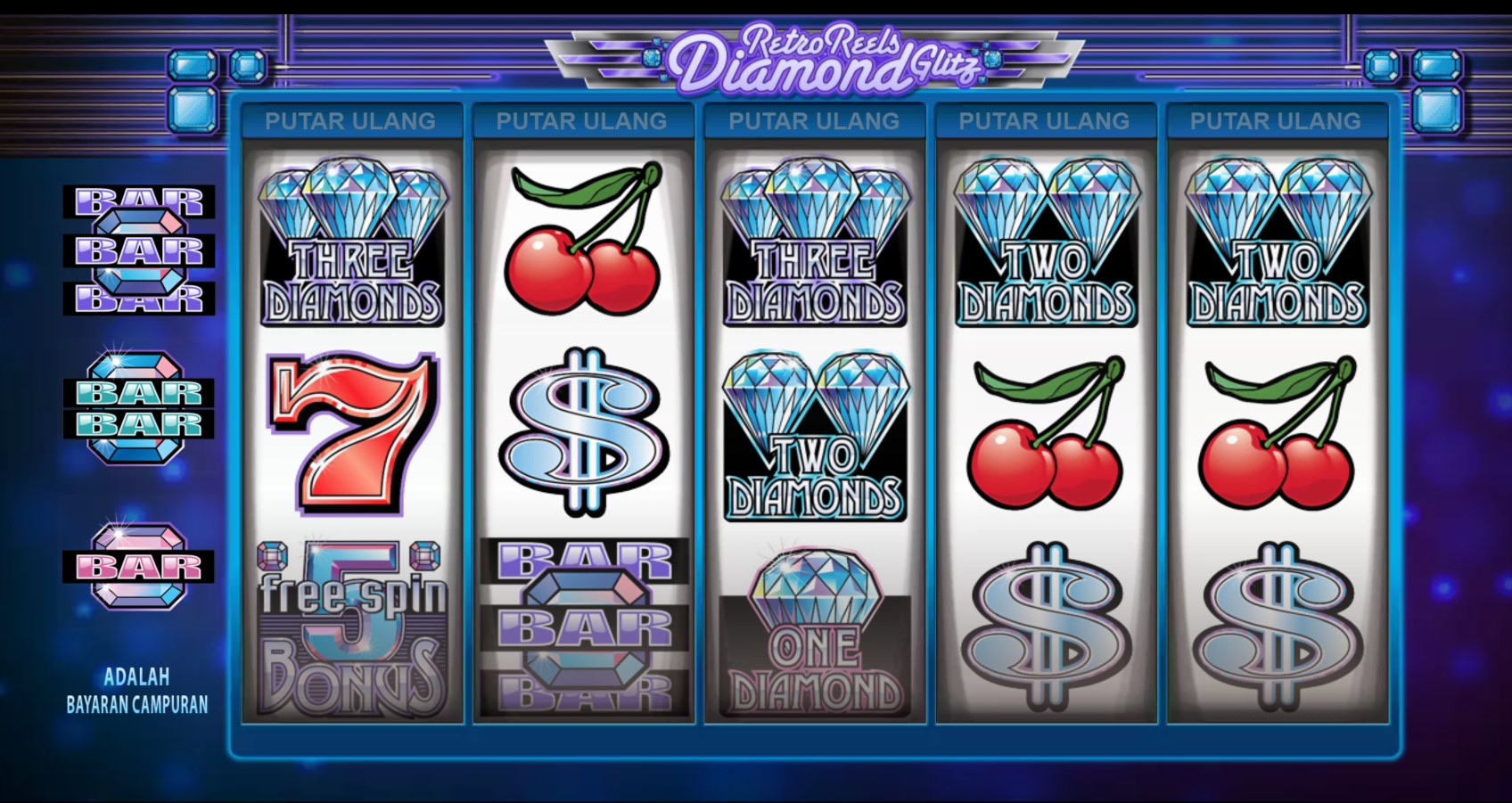 Retro Reels Diamond Glitz Slot